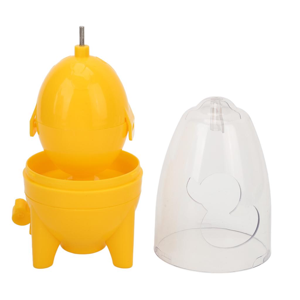 Egg Scrambler Manual Puller Portable Egg Yolk White Mixer with Silicone Pad for Golden Egg Making Yellow