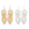Bluelans Earrings Drop Earrings Hollow Shaped Leaf Party Dangle Hook Women Jewelry Gifts