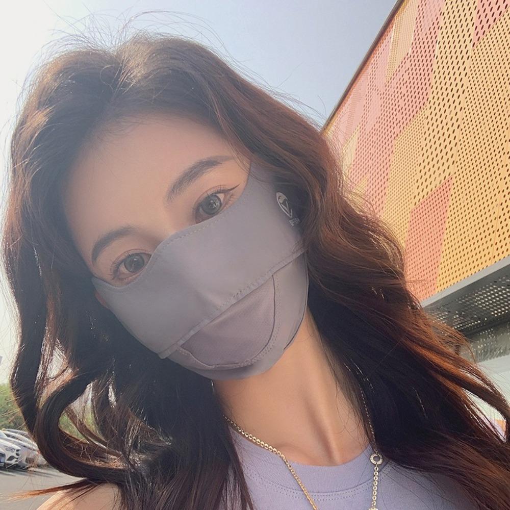 Adjustable Face Mask Ice Silk Sports Mask Gift Sunscreen Mask Outdoor Sports