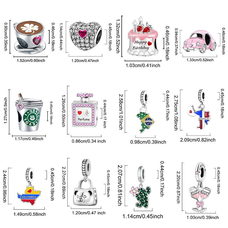 Медь Ежедневные Путешествия Жизнь Шармы Бусины Подходят для Изготовления Браслетов и Ожерелий своими руками Подарок Высококачественной Изысканной Ювелирии для Женщин