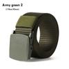 Casual Metal-free Security Check Tactical Waistband Nylon Waist Belt Military Web Belt for Fat Man