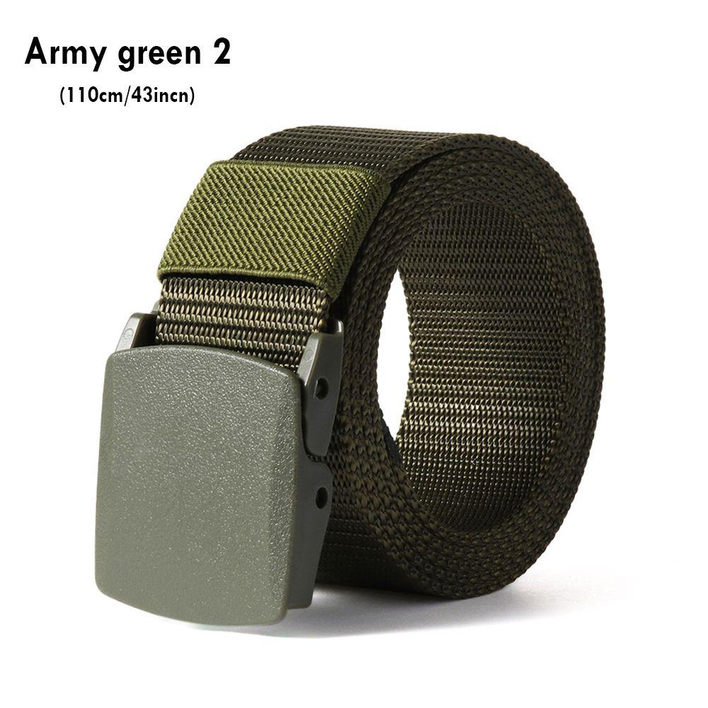 Casual Metal-free Security Check Tactical Waistband Nylon Waist Belt Military Web Belt for Fat Man