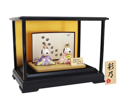 Osaka Choseido Кукла Хина Снупи Компактная Мини-кукла Хина с табличкой с именем Керамическая Мини-кукла Хина Снупи Стеклянный футляр (Отправлено отдельно) (Средний, Набор)