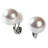 От Yumi Yumi sienne Жемчужные серьги Coco Для Сделано в Японии [Произведено Katsura] Свадьбы, Церемонии, Простые, Популярные, Белые, (12мм, серебристый)