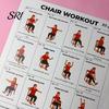 Therapy Room Exercise Poster 2Pcs Tai Chi Chair Exercises for Seniors and Beginners 10x8 Inch Frameless Fitness Senior Mobility Schedule with