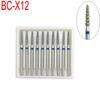 10 шт., стоматологические алмазные боры, сверла для высокоскоростного наконечника, ручка 1,6 мм, инструменты для отбеливания зубов для стоматолога BC-X12