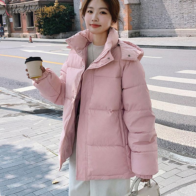 Модная свободная парка Зимняя верхняя одежда для женщин Новая короткая пуховая хлопковая куртка