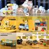 Miniature Dollhouse Furniture Set: Kitchen & Living Room Pretend Play Ornaments for Children
