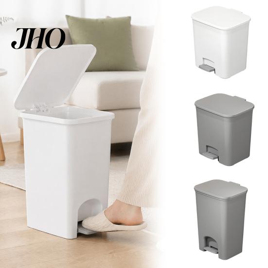 Narrow Wastebasket for Small Spaces Slim Trash Can, with Pedal Step Design, Touchless Odor Proof Wastebasket, Waterproof Can Bathroom Garbage