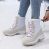 Autumn Winter Women's Ankle Boots Chunky Platform Waterproof Non-slip Warm Shoes Woman Boots Outdoor Warm Snow Boots New