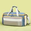 Новая контрастная сумка для путешествий на короткие расстояния, большая вместимость, диагональная, для багажа, для йоги, для спортзала, с отделениями для влажного и сухого хранения, фитнес-сумка