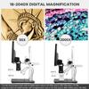 Цифровой микроскоп Andonstar AD249S HDMI с паяльником, микроскоп с металлическим 2000X, 3 линзы, набор для монет, детский и совместимый с Windows 10,1''