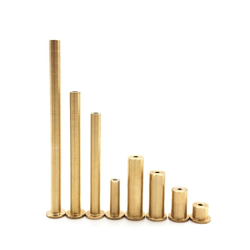 10pcs/9pcs Golden Golf Copper Brass Nails Plug Weights for .335 and .355 .370 Tip End Steel Club Shafts Fit Iron Wood