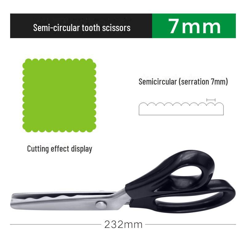 Ножницы для кружева из нержавеющей стали с зубцами и волнистым краем для пошива