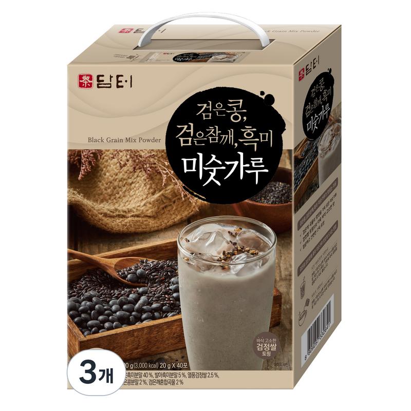 Damteo black beans, black sesame black rice, misut powder, 20g, 120 pieces