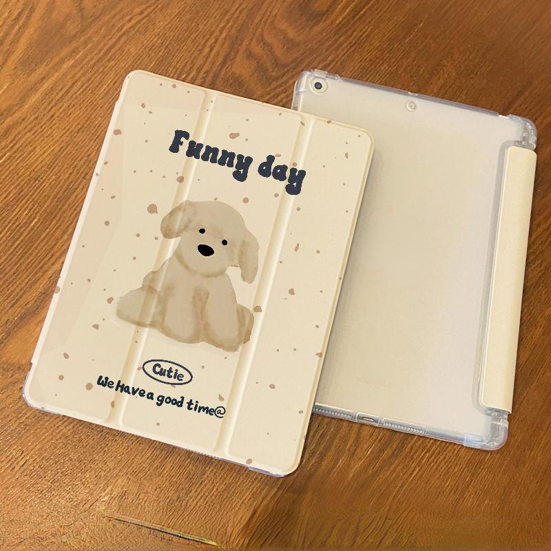 Для iPad Gen 7/8/9th 10.2, чехол с милым рисунком щенка, чехол из ТПУ для iPad pro 11 pro 12,9, чехол с держателем для карандашей