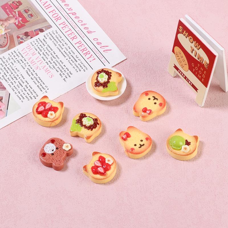 Аксессуары из смолы ручной работы: Мультяшная заколка для волос, бижутерия и украшение для пряжки обуви в виде клубничного торта