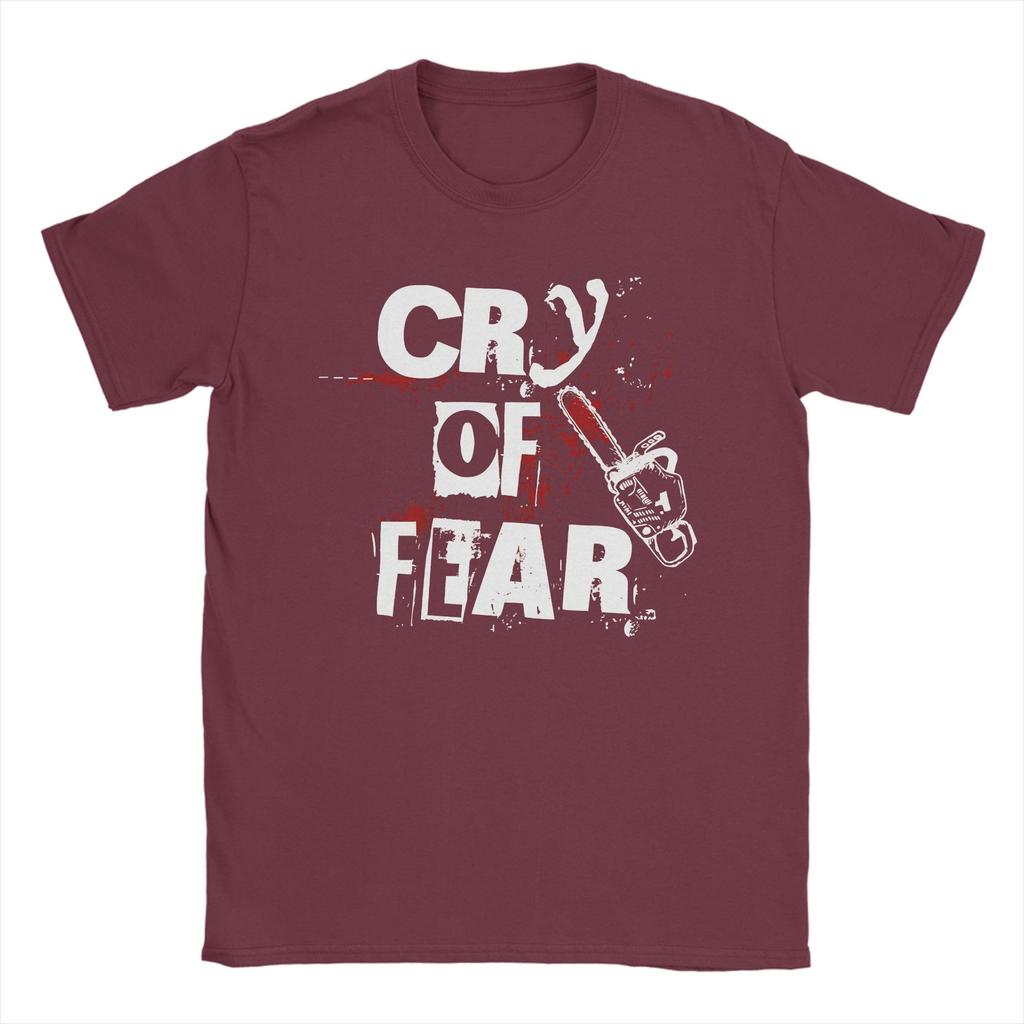 Футболка с графическим принтом Simon Henriksson Cry of Fear для унисекс, из чистого хлопка, с коротким рукавом