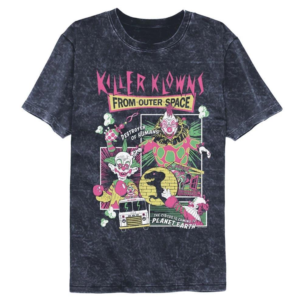 Killer Klowns Comic Boxes Colortone Mineral Wash Movie Children's T-shirt