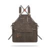 Work Apron Canvas Restaurant Kitchen Workshop DIY Painting Bib with Pockets Cooking Woodworking Craftsman Picnic Aprons