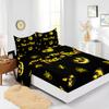 Four-Piece Mattress Set 3D Digital Printing Mattress Protective Cover Halloween Witch Mattress