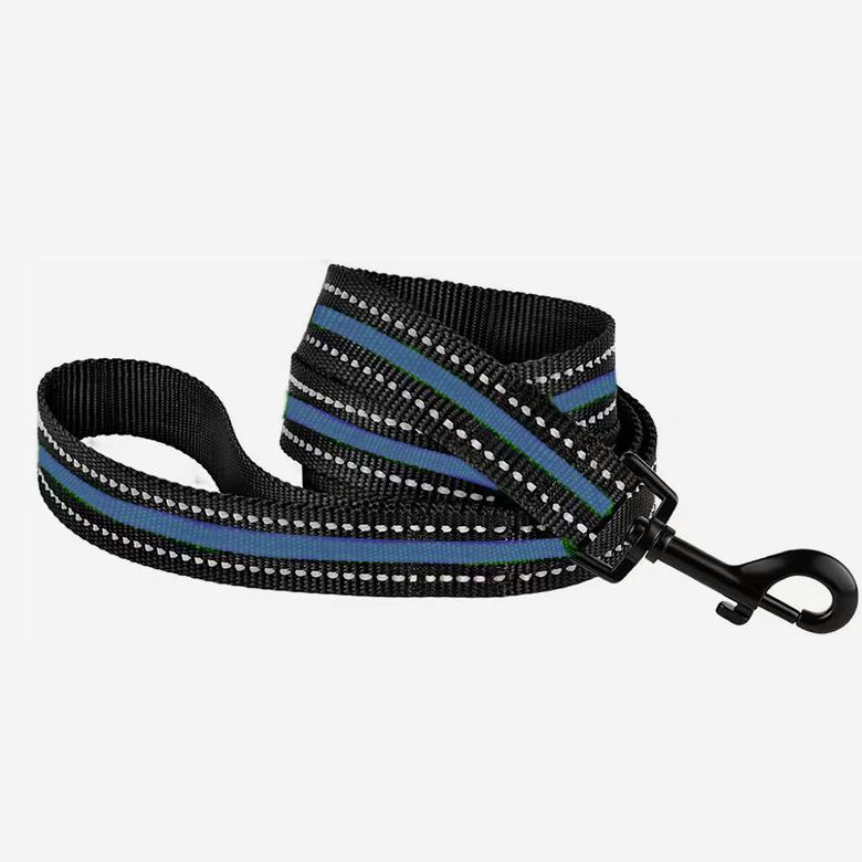 Classic Pet Leash Nylon Webbing Dog Leash Night Reflective Explosion-proof Dog Leashes for Medium and Large Dogs and Cats Outdoor Travel