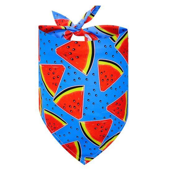 Бандана для собак в повседневном стиле с фруктовым принтом, треугольный шарф для питомца, нагрудник для собак