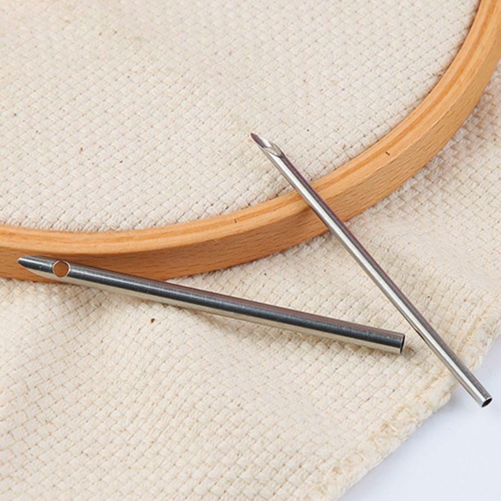 Набор из 5 шт. для вышивки punch needle, 2,5 мм/3,5 мм/5 мм, с деревянной ручкой, регулируемый набор для вышивки стежком punch, DIY, вышивка, рукоделие, набор шил для портных