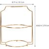 Cabilock Свадебный декор Подставка для тарелок для сервировки еды Двухъярусная подставка-держатель для десертов, кексов, фруктов Круглая тарелка Подставка для демонстрации блюд для дома, магазина, кухни