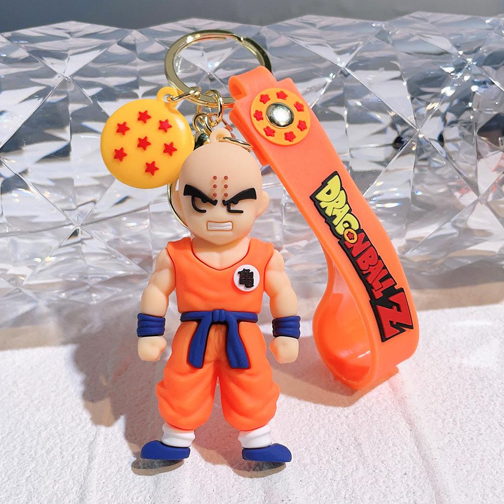 Брелок Dragon Ball Z Аниме Супер Сайян Гоку Фигурка Милый Брелок Подвеска на Сумку Украшение для Машины Аксессуары для Ключей Детская Игрушка Рождественские Подарки