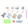 Cartoon Animal Key Chain DIY Decoration Resin Drill Diamond Painting Keyring Gift Decor