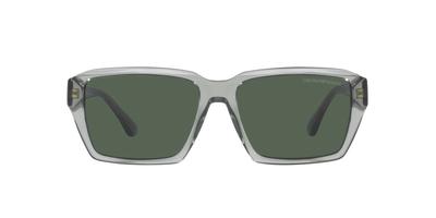 Солнцезащитные очки EA4186F 536271 БЛЕСТЯЩИЙ ПРОЗРАЧНЫЙ ЗЕЛЕНЫЙ 58 [Emporio Armani]
