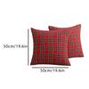 Christmas Pillow Cases Scottish Tartan Plaid Cushion Covers Bed Sofa Pad Party Decor Throw Pillow Cover Holiday Decors 45/50cm