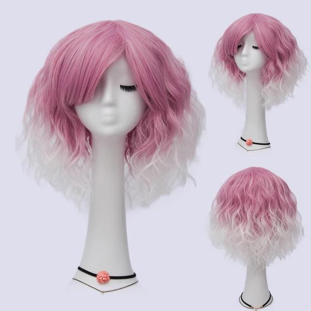 Short Bob Cosplay Wig for Women Synthetic Green Hair New Style Natural Supple Summer Heat Resistant Wig With Side Bangs