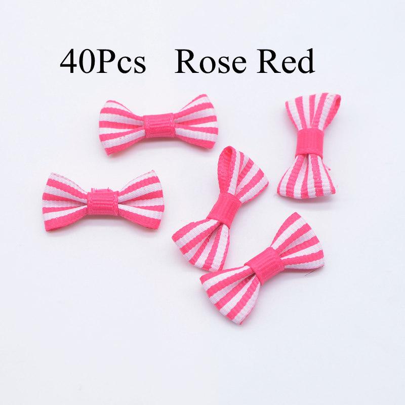 40 шт., мини-лента в рубчик, галстук-бабочка, аппликации, плоская задняя часть, орнамент для скрапбукинга, нашивки, аксессуары, принадлежности для рукоделия