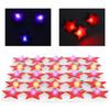 25Pcs FivePointed Star Shaped LED Brooch Christmas Pin Badge for Children Gift Party Favors
