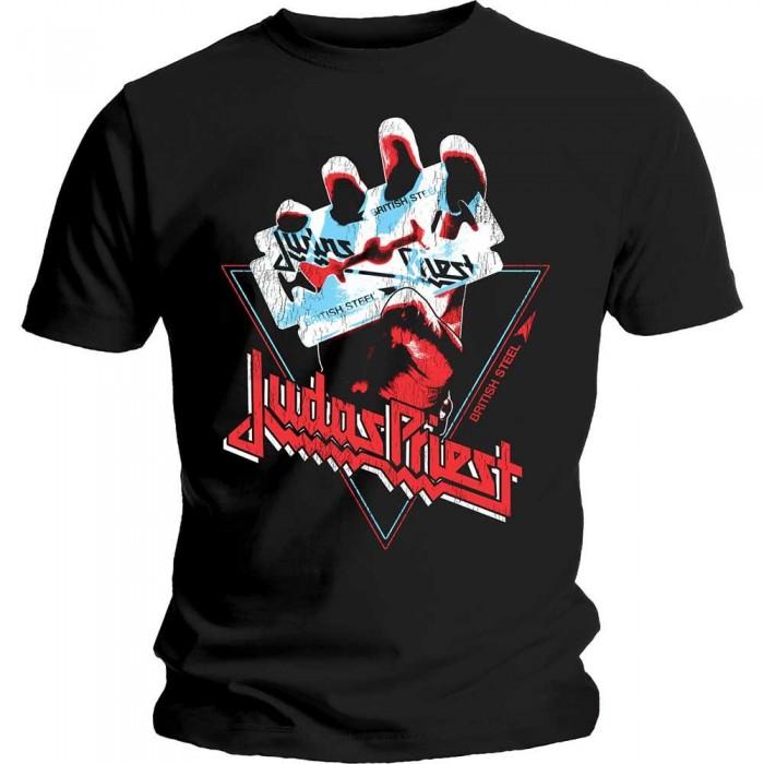 Judas Priest Unisex Adult British Steel Triangle Cotton T-Shirt