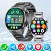 Android IOS uchun Smart-soat Erkaklar Soati 4 Pro AMOLED HD Ekran Bluetooth Qo'ng'irog'i EKG Sog'liqni Monitoring Qilish Smart-soati 2024 Yangi Erkaklar Soati NFC