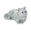 Woobia Metal Pet Exotic Shorthair Silver X X 4cm Doll Figure Ornament Animal Garden Decoration Cat 7.5 4.8 H24026-J13