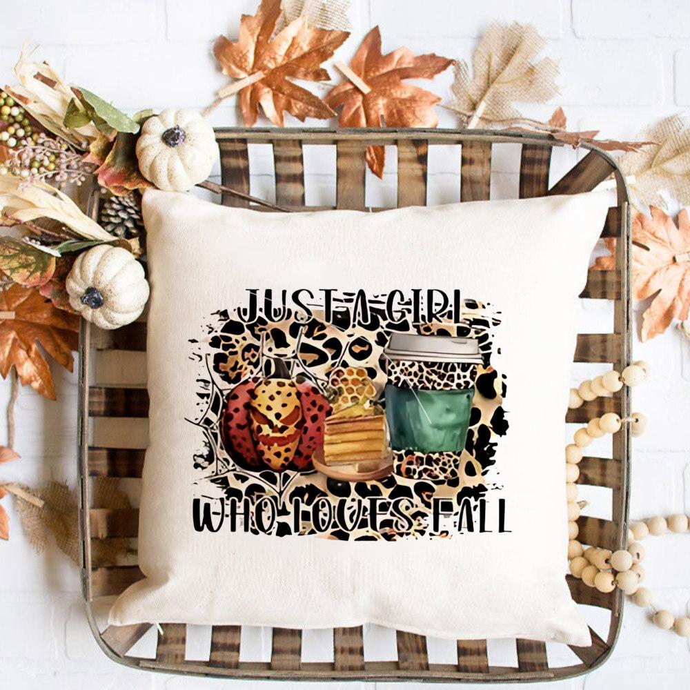 Pumpkin Fall Pillowcase Thanksgiving Party Decorative Sofa Chair Cushion Cover Bed Throw Pillow Case Home Decor Pillows Cases