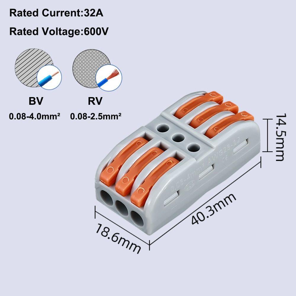 Мини-быстрая клеммная колодка Универсальные компактные клеммные колодки с быстрым разъемом Электрические