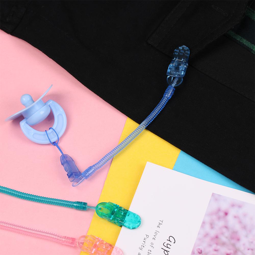 1PC DIY Infant Chew Toy Pacifier Chain Nipple Strap Dummy Clips Baby Teething