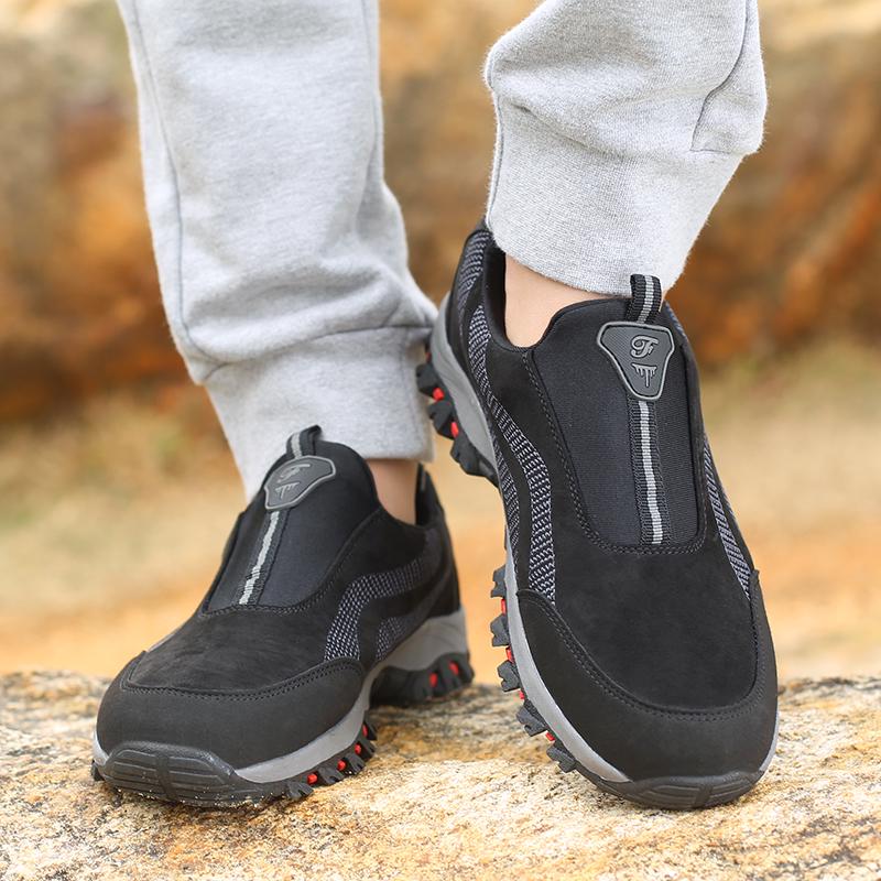 Модная мужская повседневная обувь для улицы, кроссовки для активного отдыха, альпинизма, мягкие и удобные беговые кроссовки, замшевая кожа, нескользящая обувь для ходьбы
