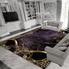 Роскошный ковер для украшения гостиной в черном и золотом цвете, современный ковер для лаунжа, мягкие ковры большой площади, моющиеся коврики для пола для столовой, прихожей