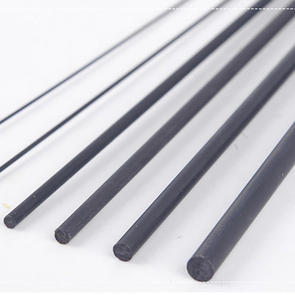12pcs 1.0-3.5mm Solid Carbon Rod Fishing Rod Accessories Carbon Connection Tube Road Fishing Rod Modified Broken Rod Repair