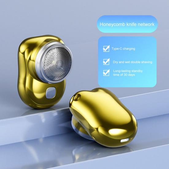 Мини Электробритва USB Перезаряжаемая IPX7 Водонепроницаемая Портативная Дорожная Бритва для Влажного и Сухого Бритья Мужской Триммер для Бороды Инструмент для Удаления Волос
