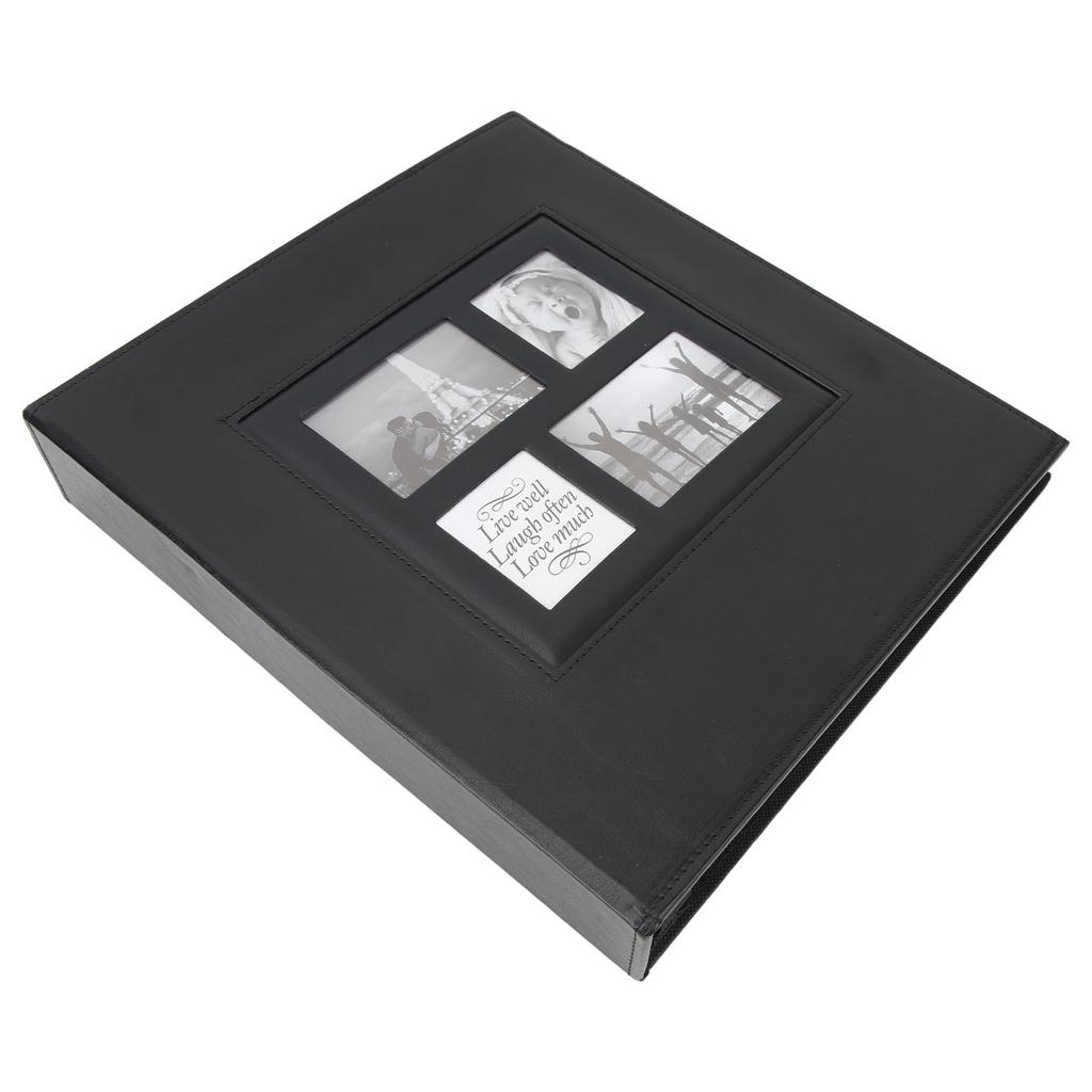 Фотоальбом из полиуретана вмещает 600 фотографий размером 4x6 дюймов с передним окном для семейной памяти о свадьбе