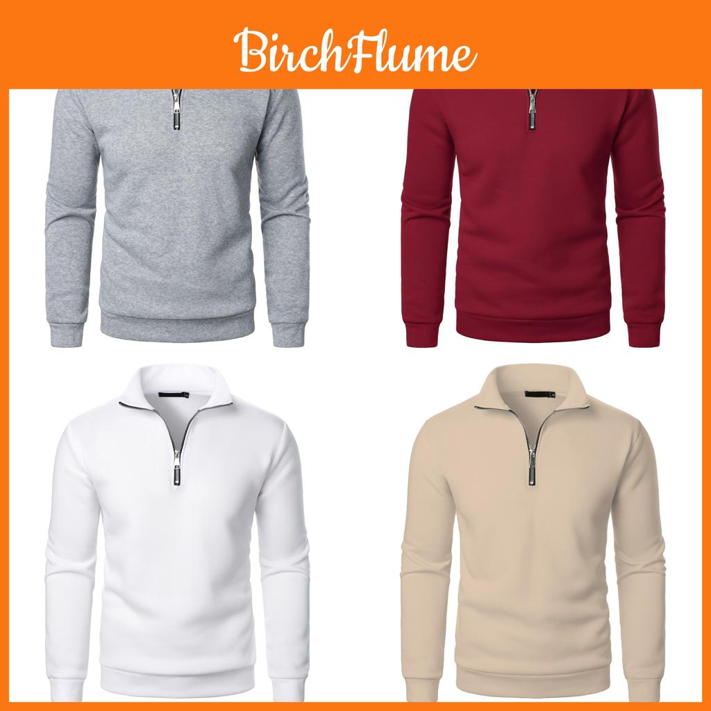 Casual Mens Stand Collar Sweatshirt With Zipper For Youths Summer Fashion
