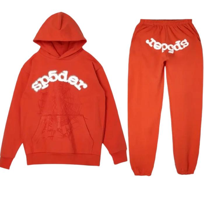 Sp5der темно-коричневый джемпер свитер костюм спортивный костюм толстовка спортивные штаны и толстовка куртка
