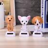 Украшение для дома Танцующая собака на солнечной батарее Качающаяся собака Кивающие головой куклы Игрушки с качающейся головой